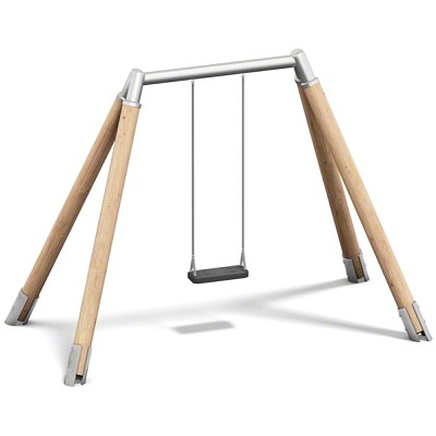 Playparc Enkele schommel "Hout/Metaal", Ophanghoogte 245 cm
