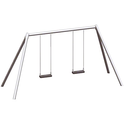 Playparc Dubbele schommel "Metaal", Ophanghoogte 200 cm