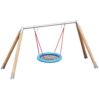 Playparc Vogelnestschommel "Hout/Metaal", Ophanghoogte 200 cm
