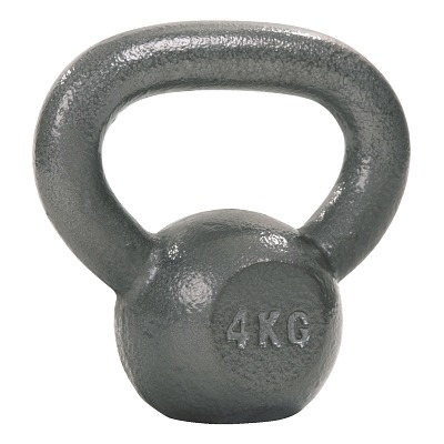 Sport-Thieme Kettlebell "Hamerslag", gelakt, grijs, 4 kg