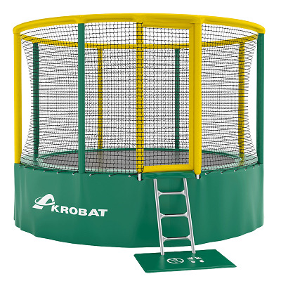 Akrobat Trampoline "Gallus", ø 480 cm, Groen-Geel