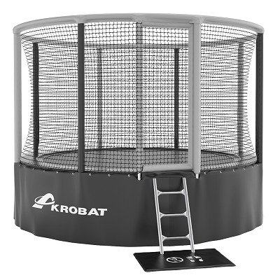 Akrobat Trampoline "Gallus", ø 480 cm, Grijs-Zwart