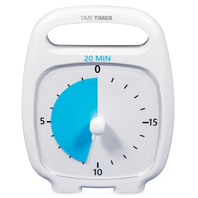 Time Timer Duurklok "Plus", 20 Min., Wit