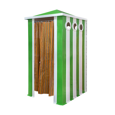 Sport-Thieme Omkleedcabine "Le Cabine", Groen-wit