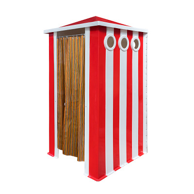 Sport-Thieme Omkleedcabine "Le Cabine", Rood-wit
