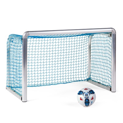 Sport-Thieme Mini-Voetbaldoel "Protection", Incl. net, blauw (mw 4,5 cm), 1,20x0,80 m, diepte 0,70 m