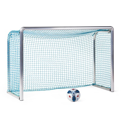 Sport-Thieme Mini-Voetbaldoel "Protection", Incl. net, blauw (mw 4,5 cm), 1,80x1,20 m, Tortiefe 0,70 m