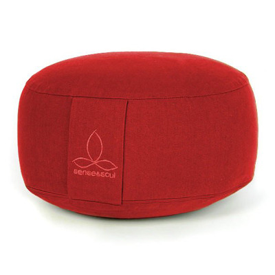 Mira Art Zitkussen "Rondo", Rood, ø 35 cm, H: 21 cm