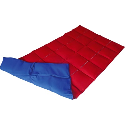 Enste Physioform Reha Gewichtsdeken, 144x72 cm / blauw-rood, Buitenhoes katoen
