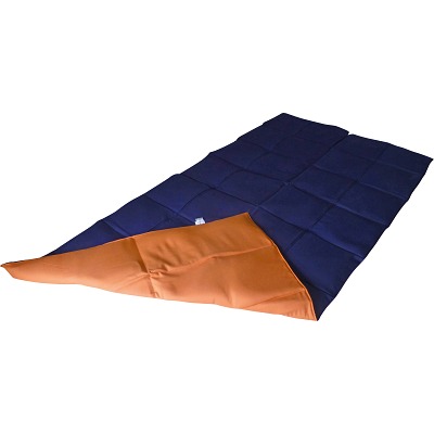 Enste Physioform Reha Gewichtsdeken, 180x90 cm / donkerblauw-terracotta, Buitenhoes katoen