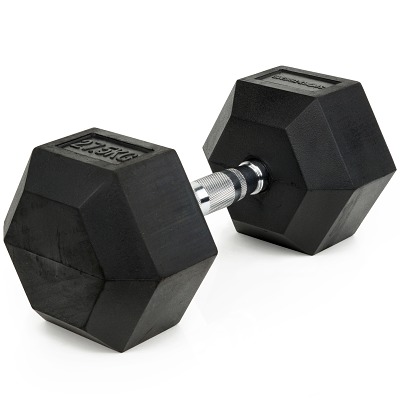 Sport-Thieme Korte halter 'Rubber Hex', 27,5 kg
