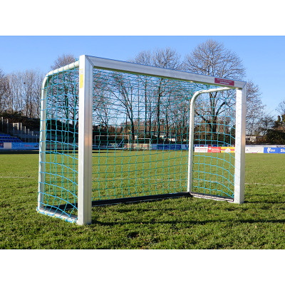 Sport-Thieme Mini-Voetbaldoel met PlayersProtect, Incl. net, blauw (mw 10 cm), 2,40x1,60 m
