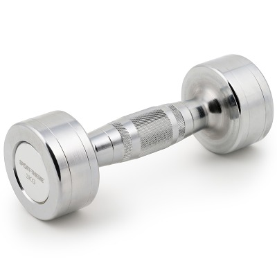 Sport-Thieme Compacte halter 'Chrome', 3 kg
