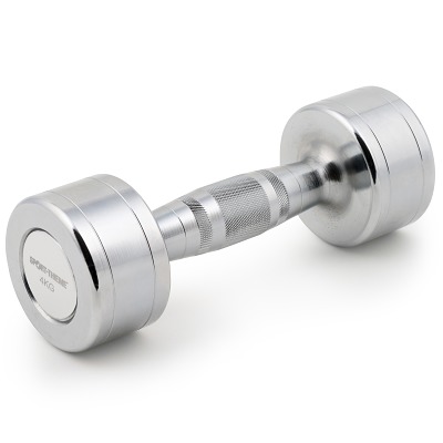 Sport-Thieme Compacte halter 'Chrome', 4 kg