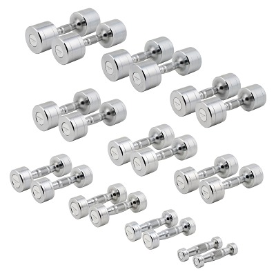 Sport-Thieme Compacte halter-set 'Chrome', 1-10 kg