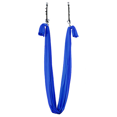 AerialX Yogadoek 'Aerialyoga', Koningsblauw, Met 2 plafondankers