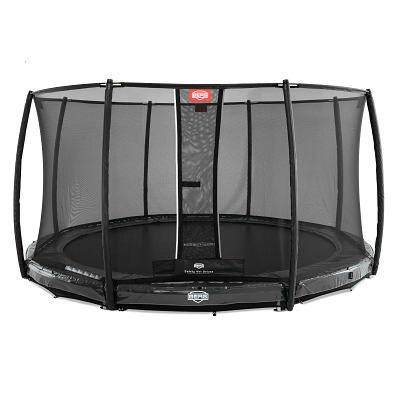 Berg Trampoline InGround "Elite" met vangnet "Deluxe", ø 330 cm, Grijs