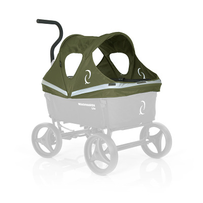 Beach Wagon Company Kap voor bolderkar "Lite", Kakigroen