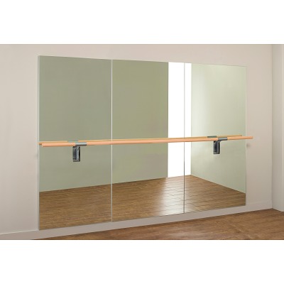 Dinamica Ballet Balletspiegel "Amadeus", Enkele bar van 5 m en 3 houders, 200x500 cm