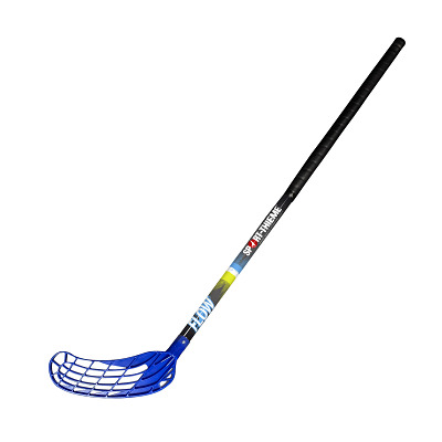 Sport-Thieme Floorball stick "FLOW II", Voet blauw, 100 cm