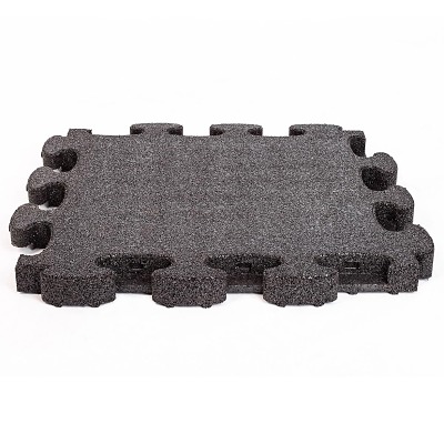 Gum-tech Valbeveiligingspaneel "Puzzle mat 3D", Zwart, 6 cm