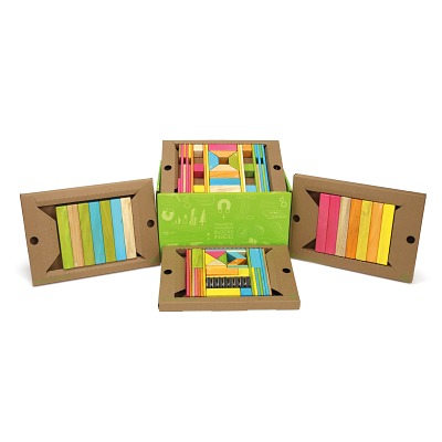 Tegu Magneet-hout-bouwstenen-set