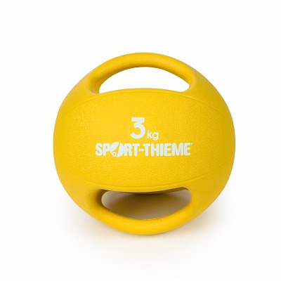 Sport-Thieme Medicinebal met handgrepen, 3 kg, Geel