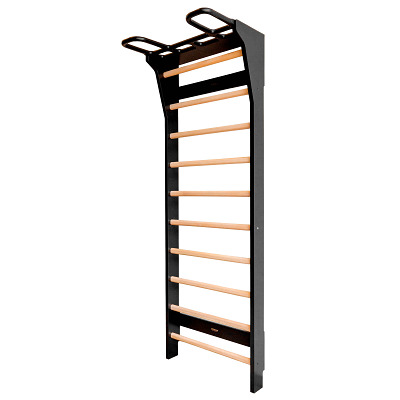 Fitwood Wandrek "Aarni", Zwart met houten sporten