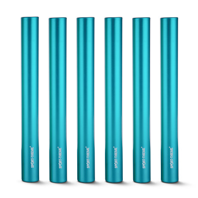 Sport-Thieme Estafettestok-Set "Metaal", Blauw, Junioren, ø 32 mm