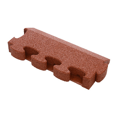 Gum-tech Randstuk "afgeschuind" voor valbeveiligingsplaten, Rood, 8 cm