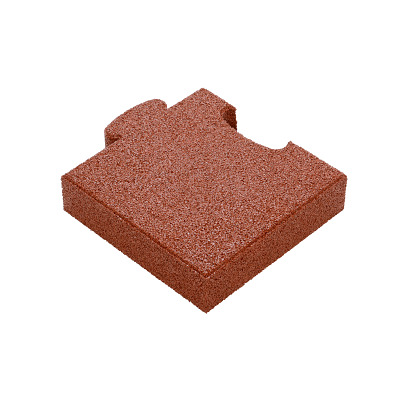 Gum-tech Hoekstuk "recht" voor valbeveiligingsplaten, Rood, 6 cm
