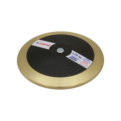 Polanik Wedstrijd-Discus "CCD14 Carbon", 2,00 kg, ø 220 mm