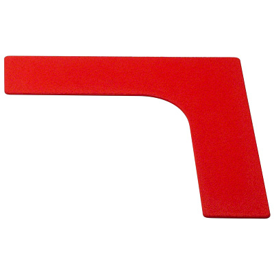 Sport-Thieme Vloermarkering, Rood, Hoek, 26 cm