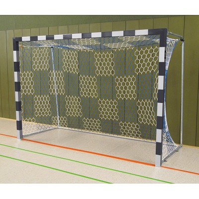 Sport-Thieme Zaalhandbaldoel, Zwart-zilver, Gelaste hoekverbindingen