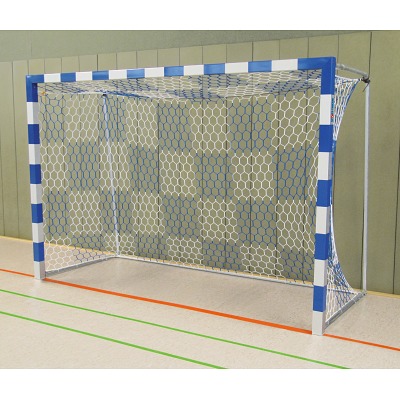Sport-Thieme Zaalhandbaldoel, Blauw-zilver, Gelaste hoekverbindingen