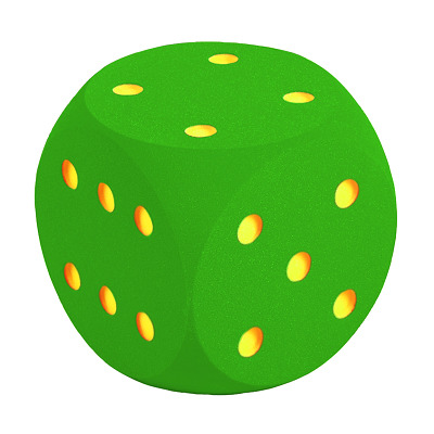 Volley Schuimstofdobbelsteen, Groen, 30 cm