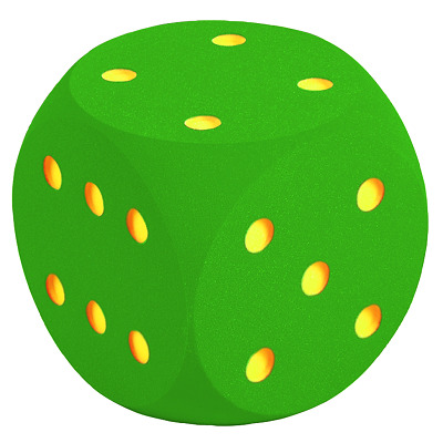 Volley Schuimstofdobbelsteen, Groen, 50 cm