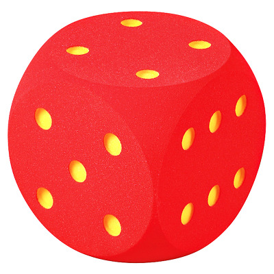 Volley Schuimstofdobbelsteen, Rood, 50 cm