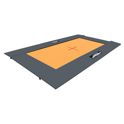 Eurotramp Bodemtrampoline, Master, Grijs