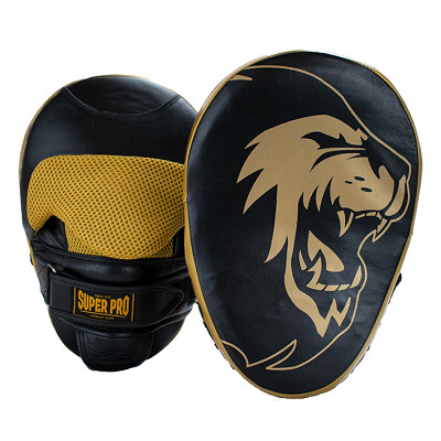 Super Pro Bokspads "Curved", Zwart-goud