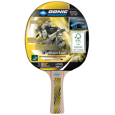 Donic Schildkröt Tafeltennisbat 'Legends 500 FSC'
