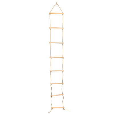 Sport-Thieme Touwladder "PP", Met 6 sporten, 2 m lang