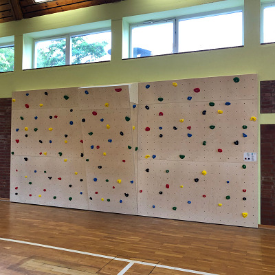Boulderwand-bouwset "Indoor Natur Pur", Höhe 2,98m, 372 cm, Zonder overhang