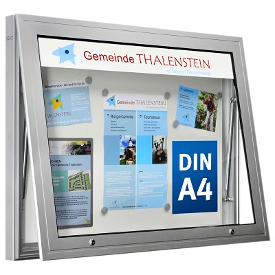 Schaar Design Informatiekast "K-serie" Landschap formaat, 1025x800x75 mm, Achterwand: antraciet