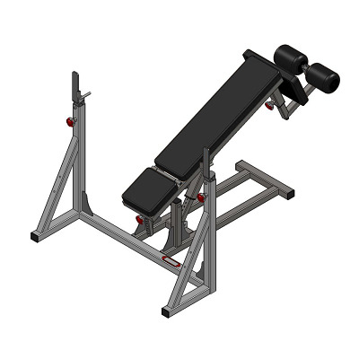 Sport-Thieme Schuinbankmachine "SQ", negatief