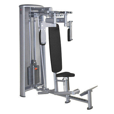 Sport-Thieme Butterfly-Machine "OV", Met zwarte geperforeerde lambrisering