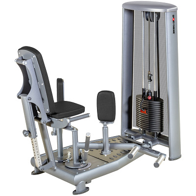 Sport-Thieme Abductor/Adductor-machine "OV", Met zwarte geperforeerde lambrisering