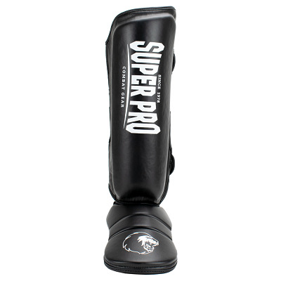 Super Pro Scheenbeschermers "Protector", L, Zwart-Wit