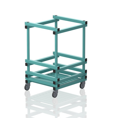 Sport-Thieme Opbergwagen voor zwemnoedels, Aqua, 72x65x105 cm