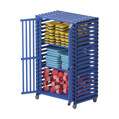 Sport-Thieme Schappenwagen voor zwembaduitrusting by Vendiplas, Blauw, Groot zonder extra ruimte